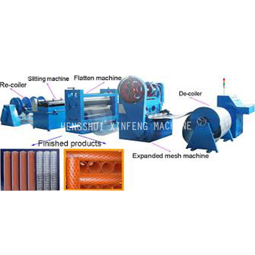 Expanded-mesh-slitting-line
